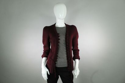GUCCI



Cardigan in burgundy wool with large...