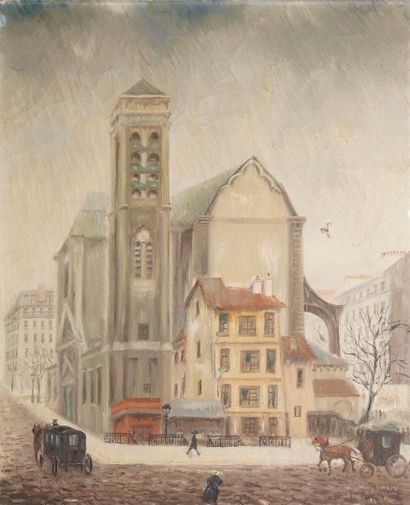 null LASCAUX Élie, 1888-1969

Saint Nicolas du Chardonnet, Paris

oil on canvas (traces...
