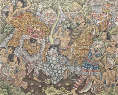 null ALIT I Gushi Putu, born in 1932

Carnival in Bali

painting on canvas (tiny...