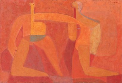 null ACEVES-NAVARRO Gilberto, 1931-2019

Couple, 1958

huile sur toile, signée et...