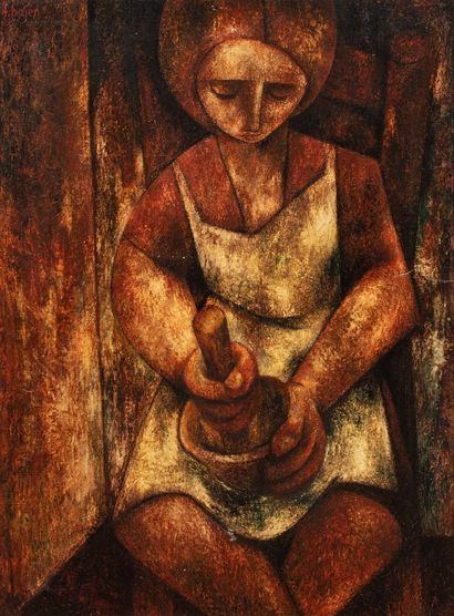 BAJEN Francisco, 1912-2014

Femme au mortier

huile...