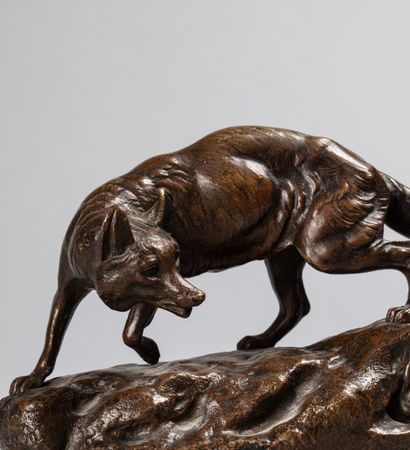 null MASSON Clovis Edmond, 1838-1913

Renard débusquant un lièvre

groupe en bronze...