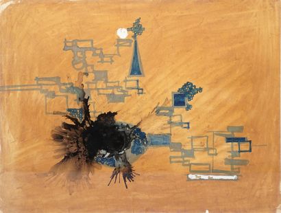 null MIKAÏLOFF Just, 1936-1969

Untitled black and brown

watercolor, Indian ink...