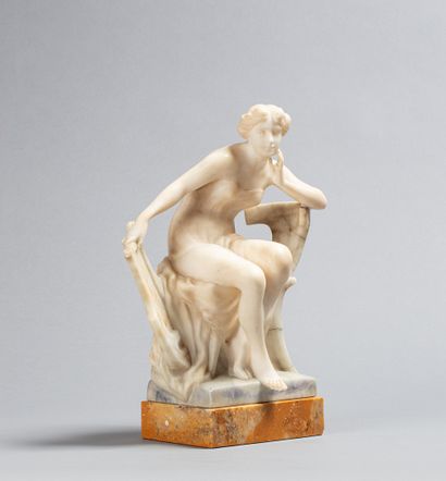 null TELL E., XIXe-XXe siècle

Musicienne antique

sculpture en albâtre (petits manques...