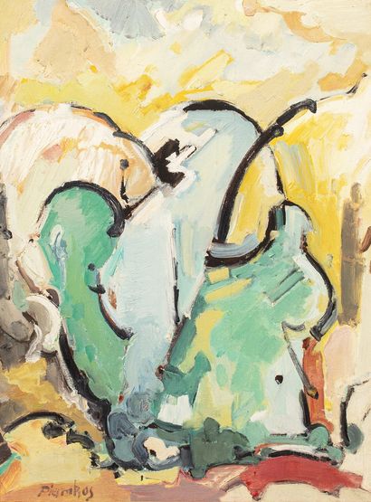 null PIERRAKOS Alkis, 1920-2017

Untitled, 1957

oil on canvas, signed lower left,...