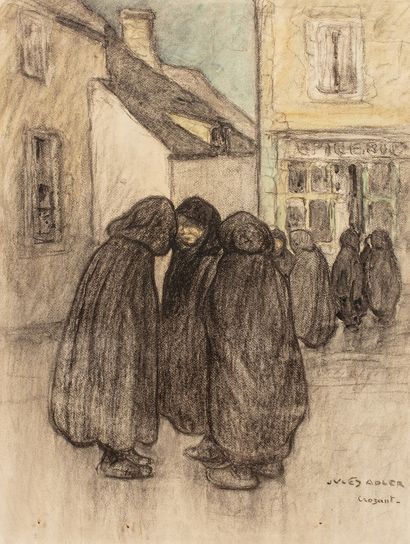 null 
ADLER Jules, 1865-1952





Mourning in Limousin, Crozant 





charcoal and...