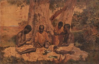 null RATOVA Henri, 1881-1929

Ceremony of the fati-drà, Madagascar, 1913

oil on...