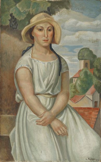 null LIAUSU Camille, 1894-1975

Young Woman with a Hat, 1923

oil on canvas (cracks,...