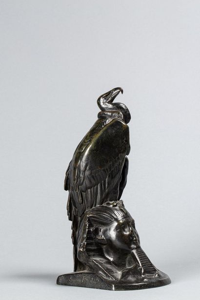null CAIN Auguste Nicolas, 1821-1894

Le Sphinx et le vautour

bronze à patine brun...