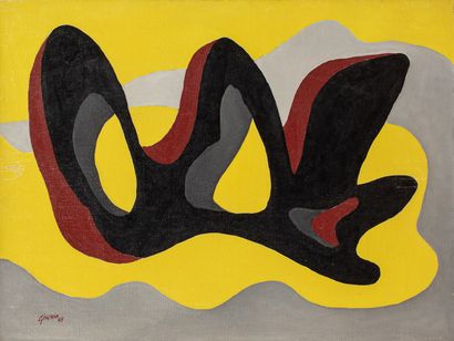null GISCHIA Léon, 1903-1991

The pierced rock, 1949

oil on canvas (small lacks),...