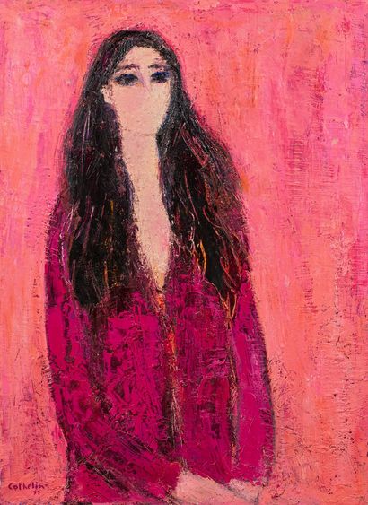 null CATHELIN Bernard, 1919-2004

Fatima au foulard rose, 1999

huile sur toile (traces...