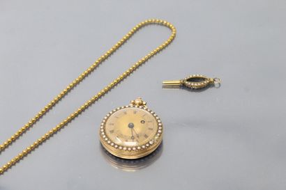 null BOUBON in Paris

Early 19th century

Gold watch. Round case on hinge, the back...