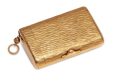 null PAUL FREY

Cigarette case with two compartments in 18K (750) yellow gold chased...