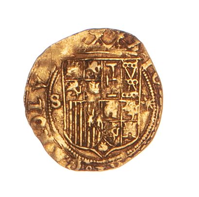 null SPAIN - CHARLES & JEANNE (1516-1556)

1 escudo gold Seville S *

Fr : 153. 

Cal....