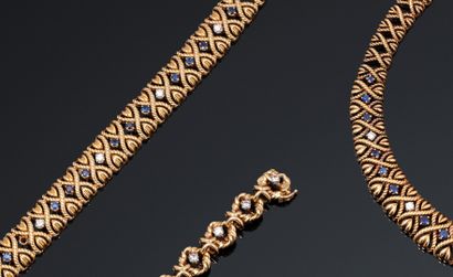null 
VAN CLEEF & ARPELS





1960's





Half set including a necklace and a bracelet:





-...