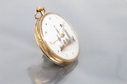 null ANONYMOUS

Early 19th century

Gold watch. Round case on hinge, smooth back....