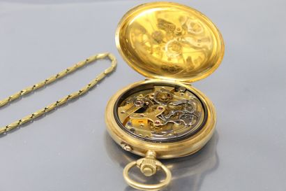 null 
L LEROY & Cie




Début XXe siècle.




Montre en or avec chronographe. Boîtier...