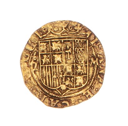 null SPAIN - CHARLES & JEANNE (1516-1556)

1 escudo or Toledo T M.

Fr. : 154. 

Cal....