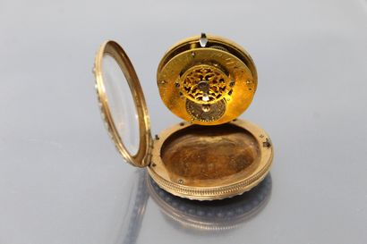 null BOUBON in Paris

Early 19th century

Gold watch. Round case on hinge, the back...