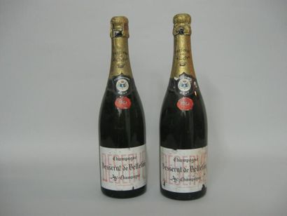 null 2 Bouteilles CHAMPAGNE, Besserat de Bellefon -- 1961