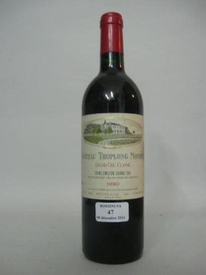 null 1 Bouteille CH. TROPLONG-MONDOT, Grand Cru, St-Emilion -- 1990