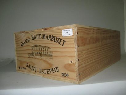 null 12 Bouteilles CH. HAUT MARBUZET, Saint-Estèphe -- 2000 -- cb