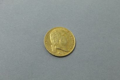 null Gold coin of 20 Francs Louis XVIII naked bust 1819 A.

Small shocks on the edge.

Weight...