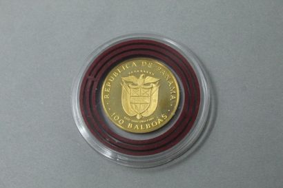 null Gold coin of 100 Balboas "Simon Bolivar" (1975). Republic of Panama.

SUP.

Weight...