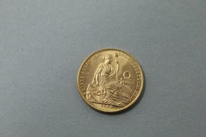 null Pièce en or de 20 Soles, Lima, Pérou. (1965)

Poids : 9.36 g.