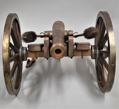 null Belle maquette d'un canon de type Gribeauval.

Fût en acier (fonctionnel à poudre...
