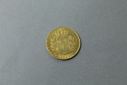 null Pièce en or de 20 Francs Louis XVIII buste habillé 1814 A.

Petits chocs sur...