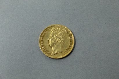 null Pièce en or de 20 Francs Louis XVIII 1831 W (Lille).

Petits chocs sur la tranche.

Poids...