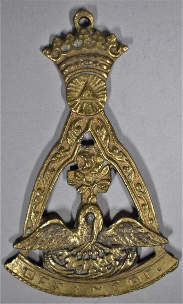 null Bijou de chevalier Rose Croix.

XIXe siècle.

H. : 7.7 cm - L. : 5 cm