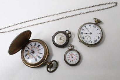 Lot of watches including, two silver collar...