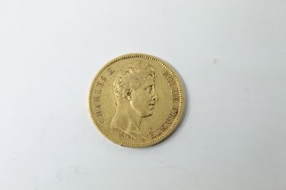 Pièce en or de 40 Francs Charles X 1824 A...
