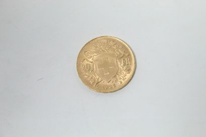 null Lot de 7 pièces en or de 20 francs Vreneli (1935 L B x 6 ; 1980 B)

Poids :...