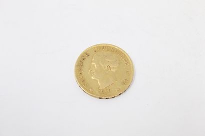 null 40 L gold coin - Napoleon I (1810 M) 

TTB to SUP. 

Weight : 12.86 g.