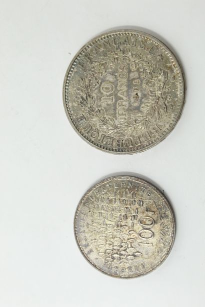 null Lot de 11 pièces en argent :

10 Francs Hercule 1965x3, 1967x2, 1968x2.

1 pièce...