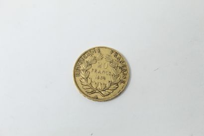 null Pièce en or jaune de 20 Francs Louis-Napoléon Bonaparte (1852 A)

Poids : 6.45...