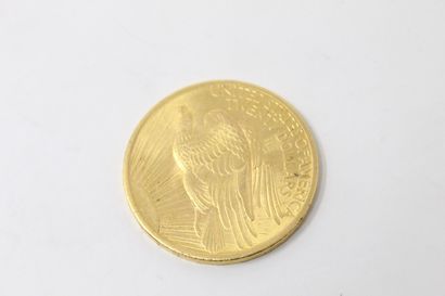 null Pièce en or de 20 dollars "Saint-Gaudens - Double Eagle" chiffres arabes, sans...