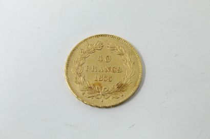 null Pièce en or jaune de 40 francs Louis-philippe I (1835 A)

TTB. 

Poids : 12.90...