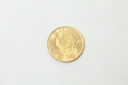 Gold coin of 20 francs Vreneli (1947 B)

TTB...