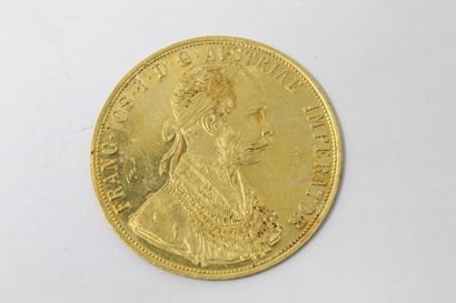 null Pièce en or de 4 ducats Franz Joseph I (1915) 

TTB. 

Poids : 13.96 g.