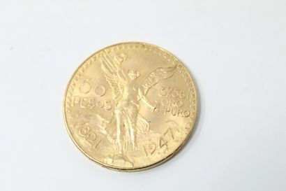 Pièce en or de 50 Pesos mexicain 