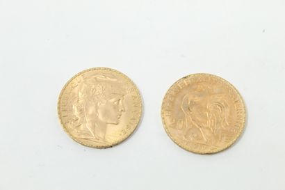 null Onze pièces en or de 20 Francs au Coq (1910)

TTB à SUP

Poids : 70,95 g.