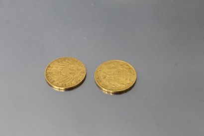 null Lot of two 20 Mark gold coins - Ernst Ludwig (1897) and Free Hanseatic City...