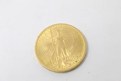null 20 dollars gold coin "Saint-Gaudens - Double Eagle" Arabic numerals, without...