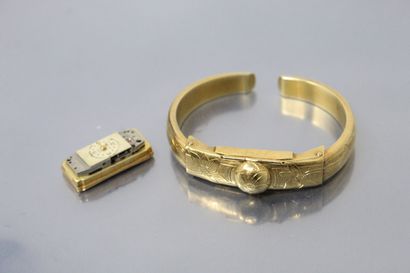 null Ernest BOREL

Montre bracelet de dame à secret en or jaune 18K (750). Le bracelet...