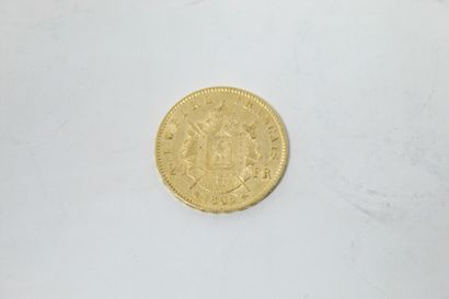 null Lot de 5 pièces en or de 20 francs Napoléon III: 

- 3 x rtête nue (1853 A ;...