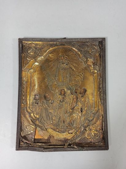 null Praise to the Mother of God

Russia 20th century

On glued paper and metal

23...